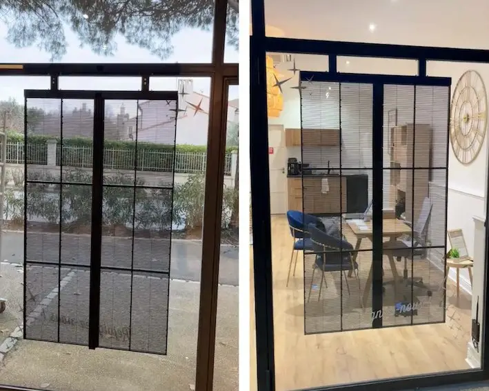 Ecran vidéo LED transparent pour vitrine